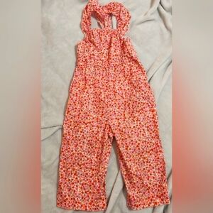 Tea Overalls size 4 floral print